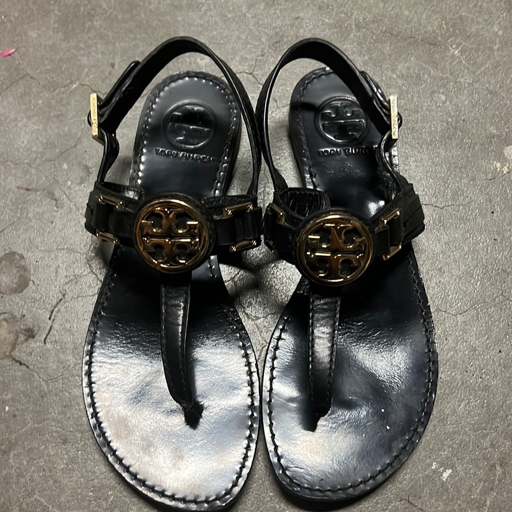 Authentic Tory Burch Black Sandals